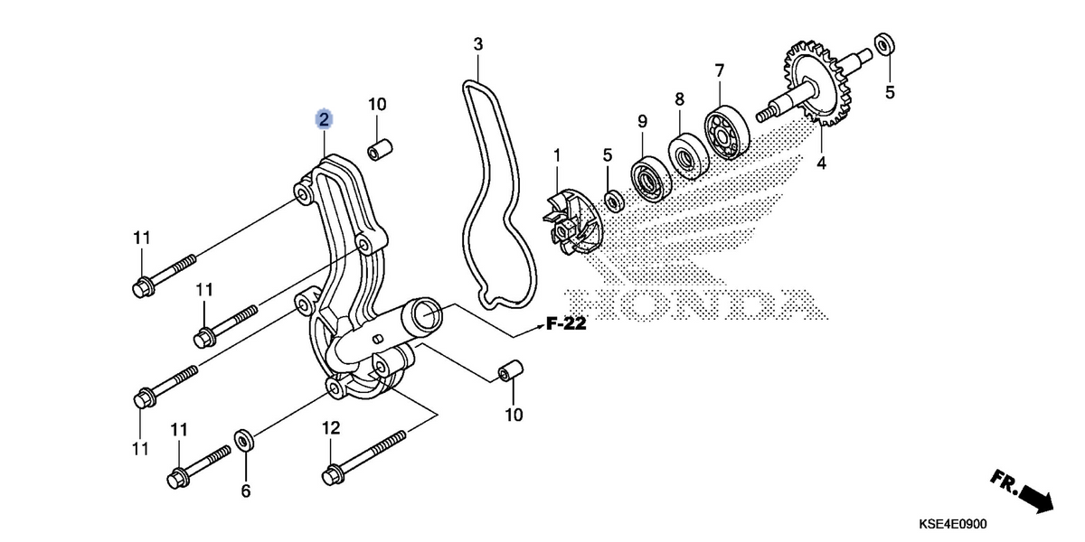 Honda OEM part 19221-KSE-670