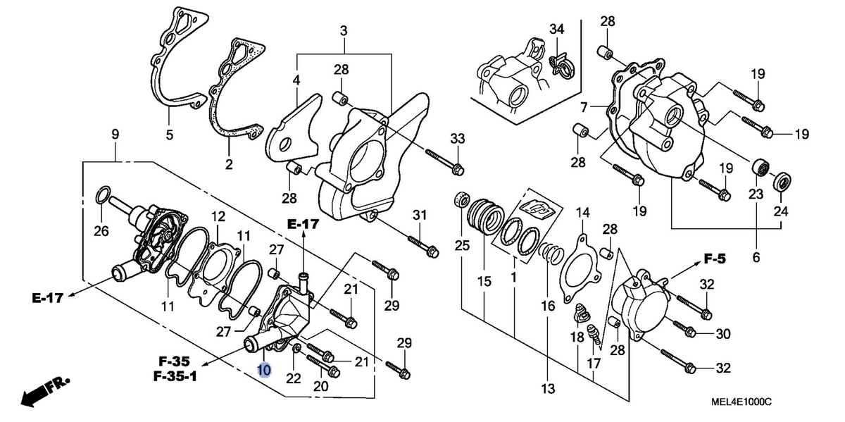 Honda OEM part 19221-MEL-300