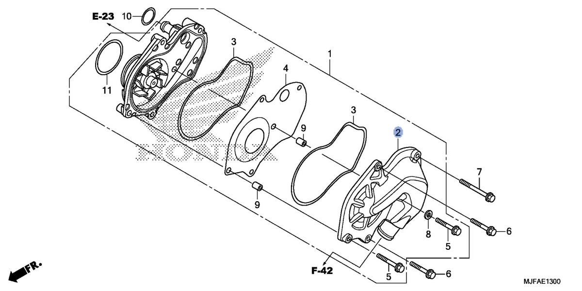 Honda OEM part 19221-MGS-D10