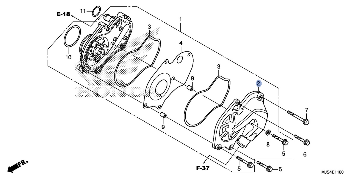 Honda OEM part 19221-MGS-D20