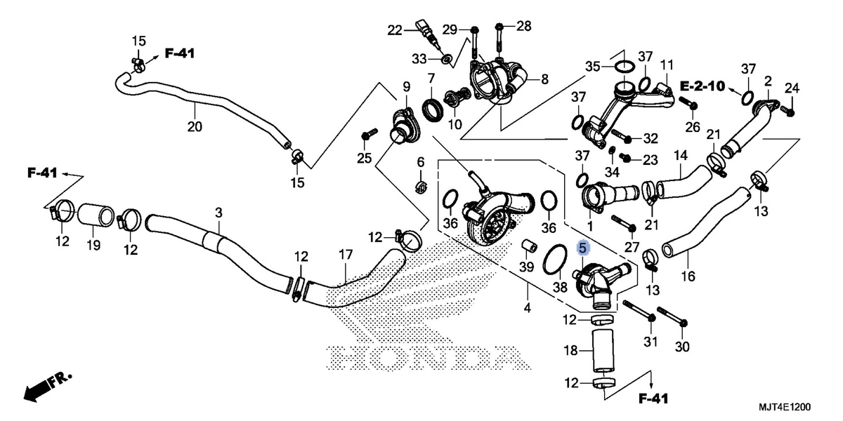 Honda OEM part 19221-MJT-E00
