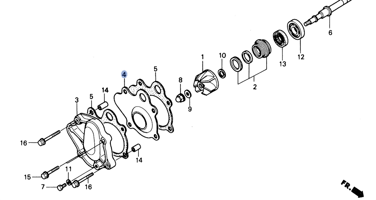 Honda OEM part 19222-HA2-000