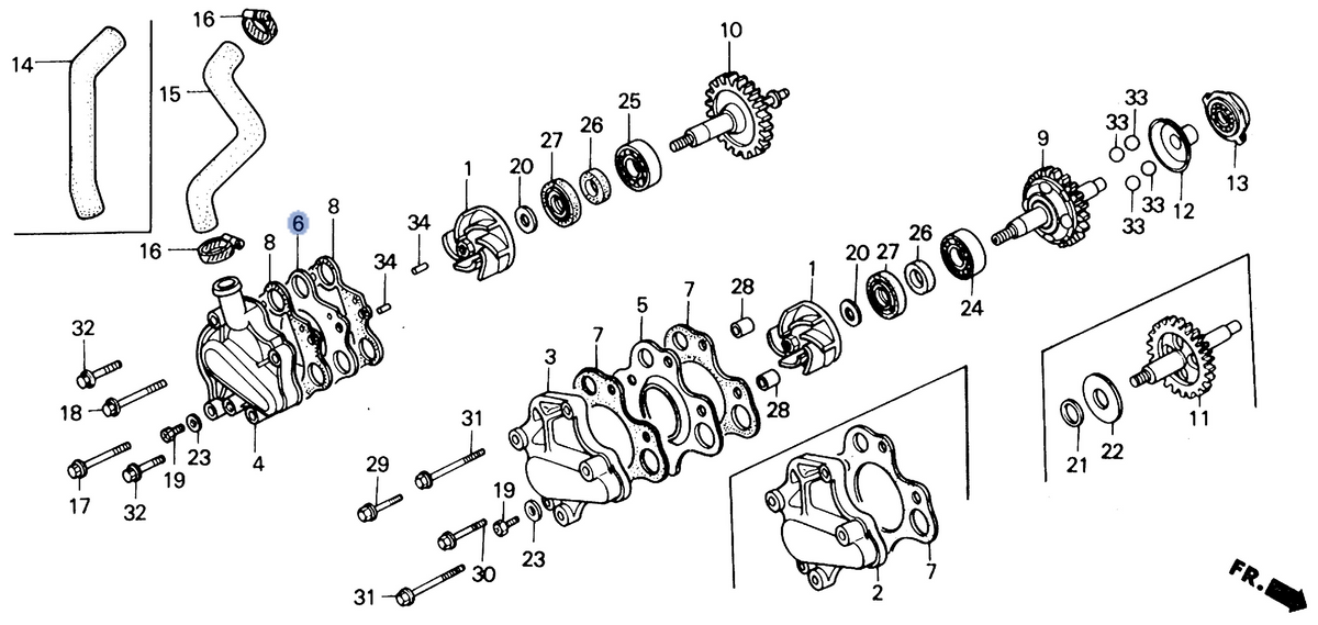 Honda OEM part 19222-KS6-700