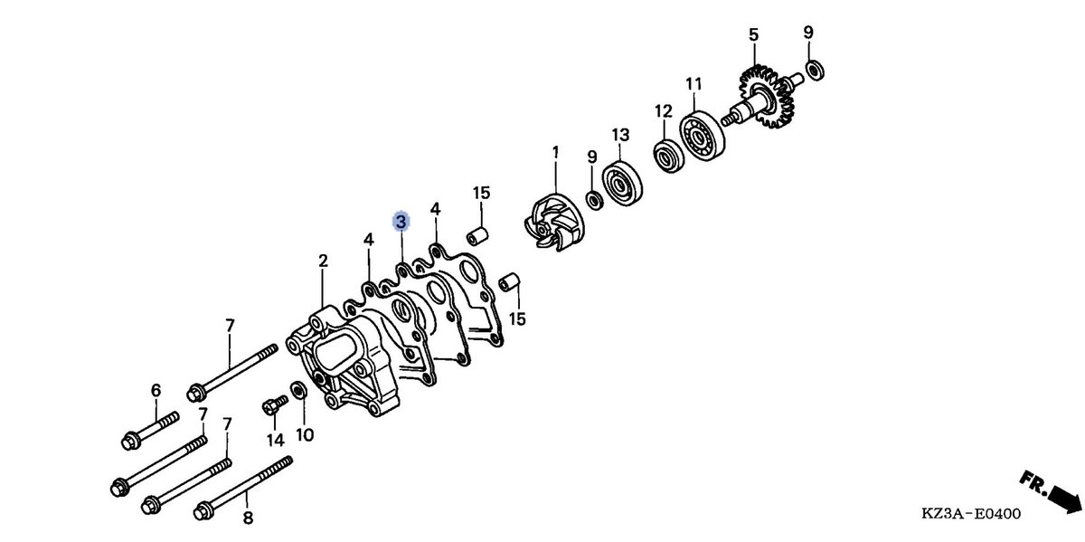 Honda OEM part 19222-KZ3-L20