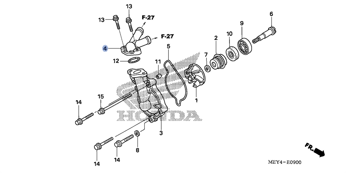 Honda OEM part 19225-MEY-670