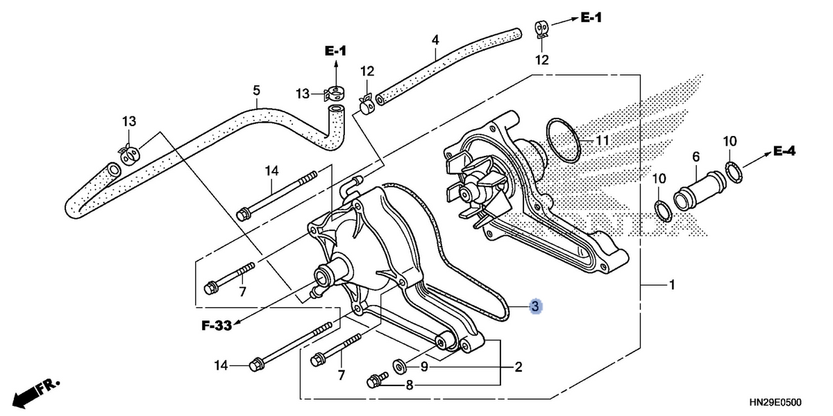 Honda OEM part 19226-HN2-000