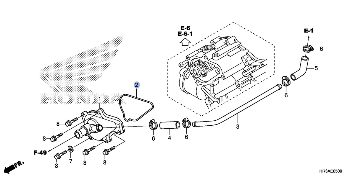 Honda OEM part 19226-HP5-600