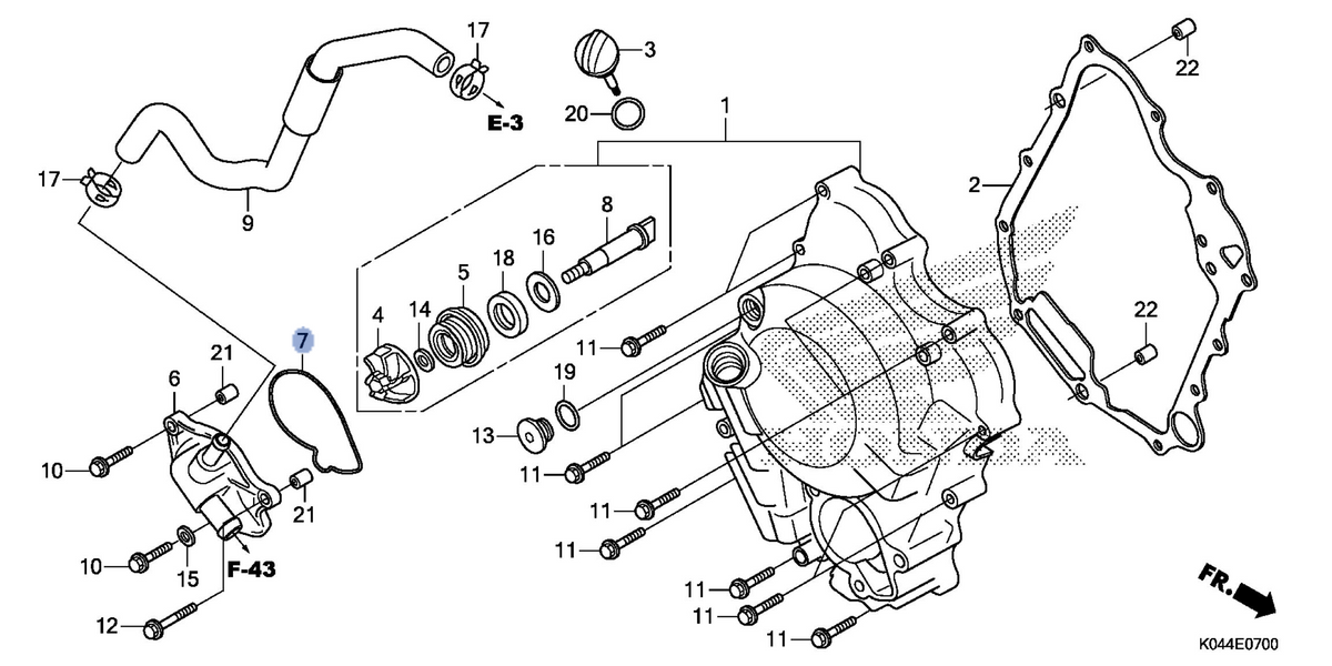 Honda OEM part 19226-KTW-900