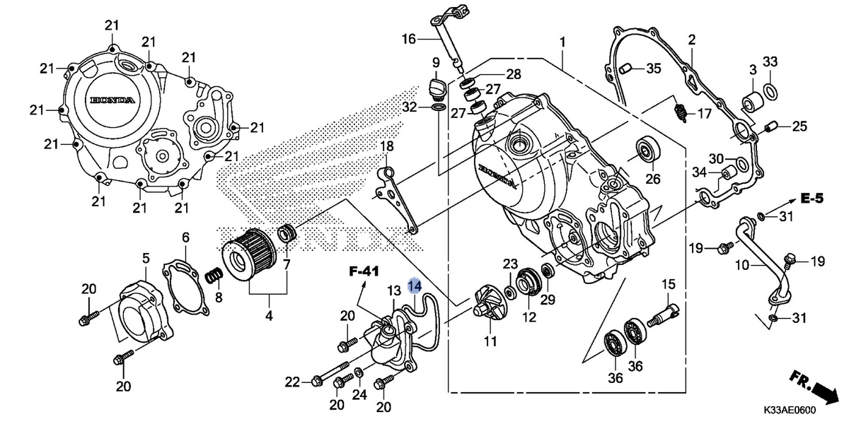 Honda OEM part 19226-KYJ-901