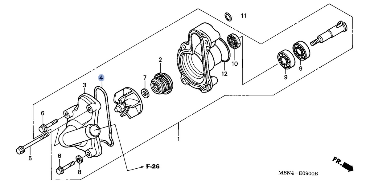 Honda OEM part 19226-MBN-670