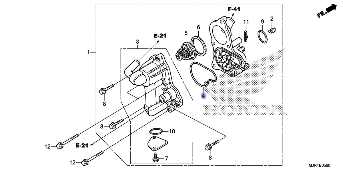 Honda OEM part 19226-MCA-A00