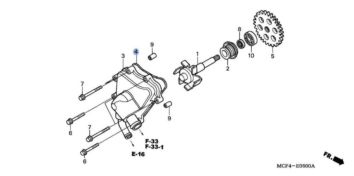 Honda OEM part 19226-MCF-000