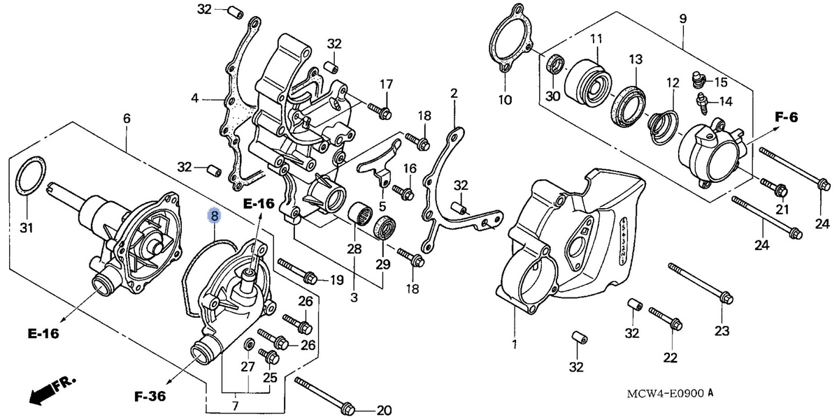 Honda OEM part 19226-MCP-900