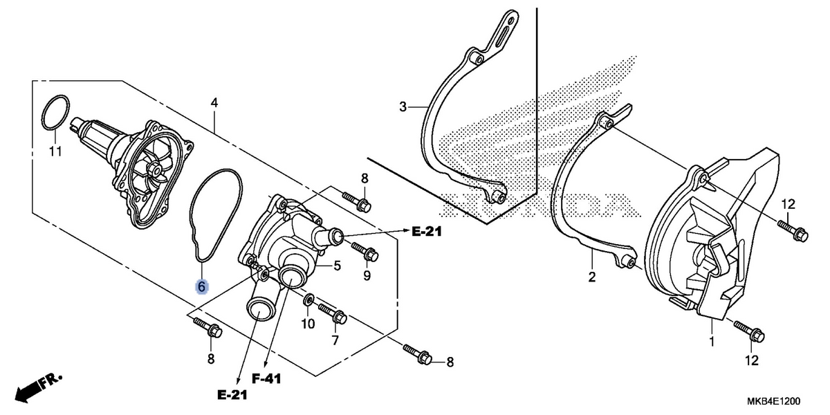 Honda OEM part 19226-MFL-000