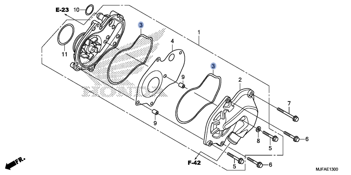 Honda OEM part 19226-MGS-D30