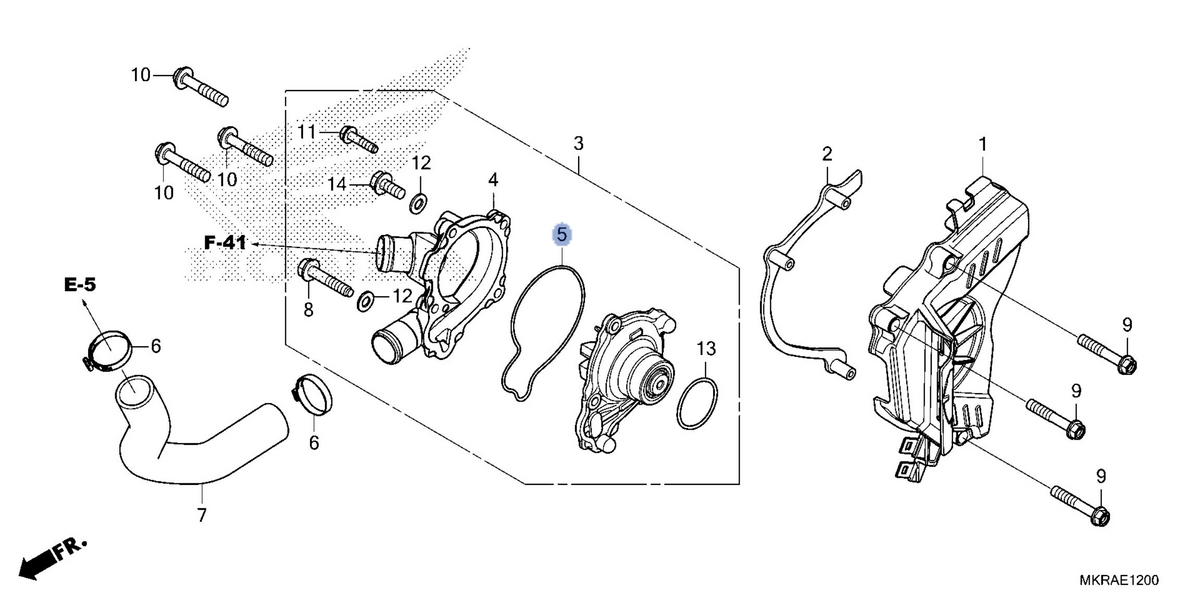 Honda OEM part 19226-MKR-D11