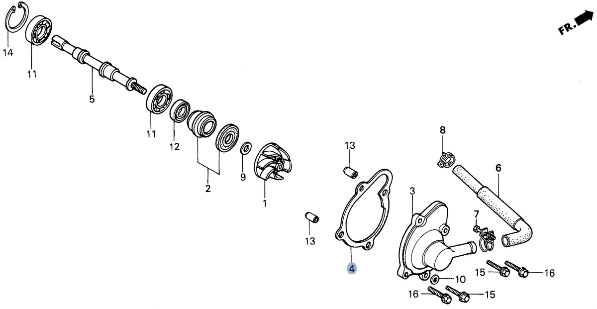 Honda OEM part 19229-KS4-690