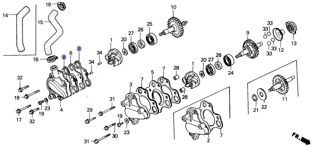 Honda OEM part 19229-KZ4-620