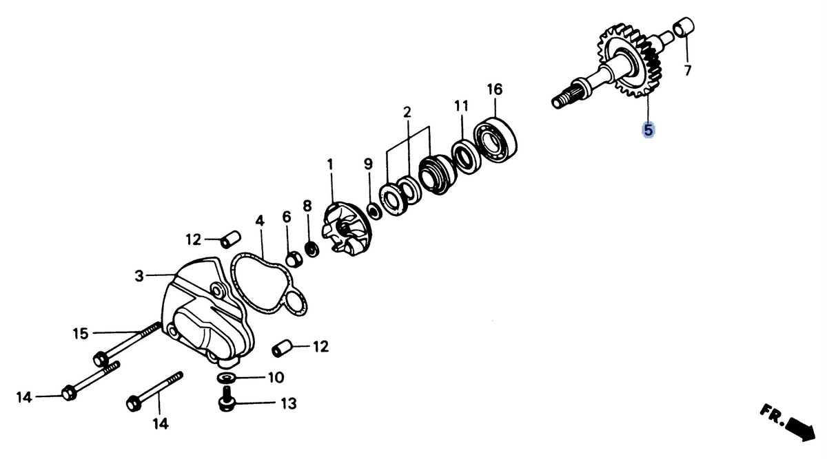 Honda OEM part 19230-GE2-020