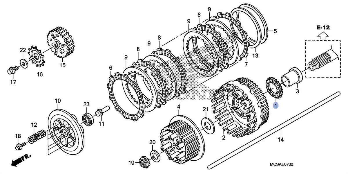 Honda OEM part 19230-MCS-000
