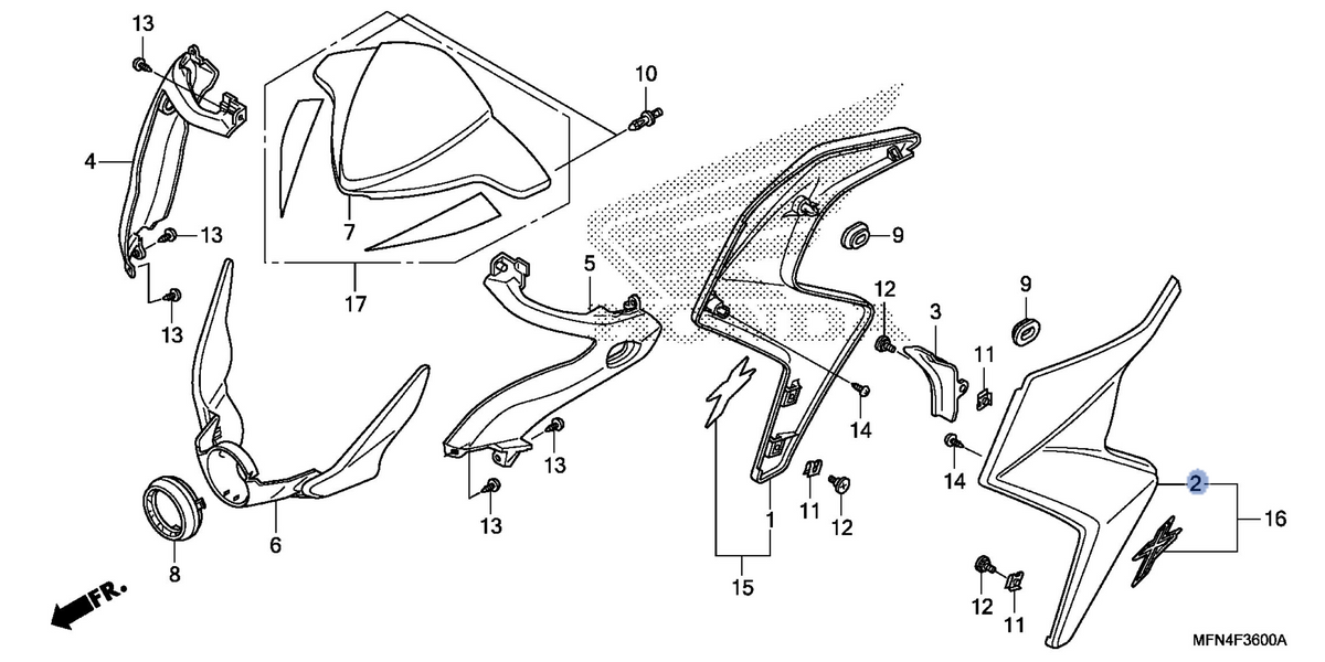 Honda OEM part 19230-MFN-L60ZA