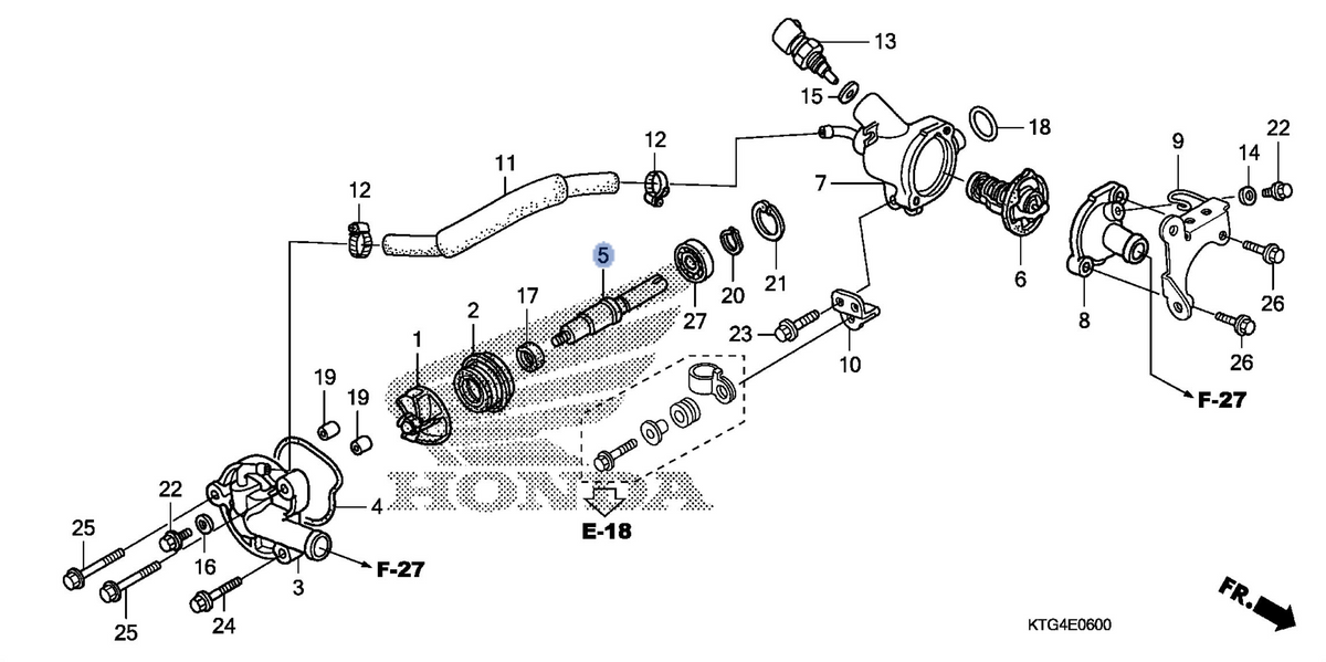 Honda OEM part 19231-KGF-910