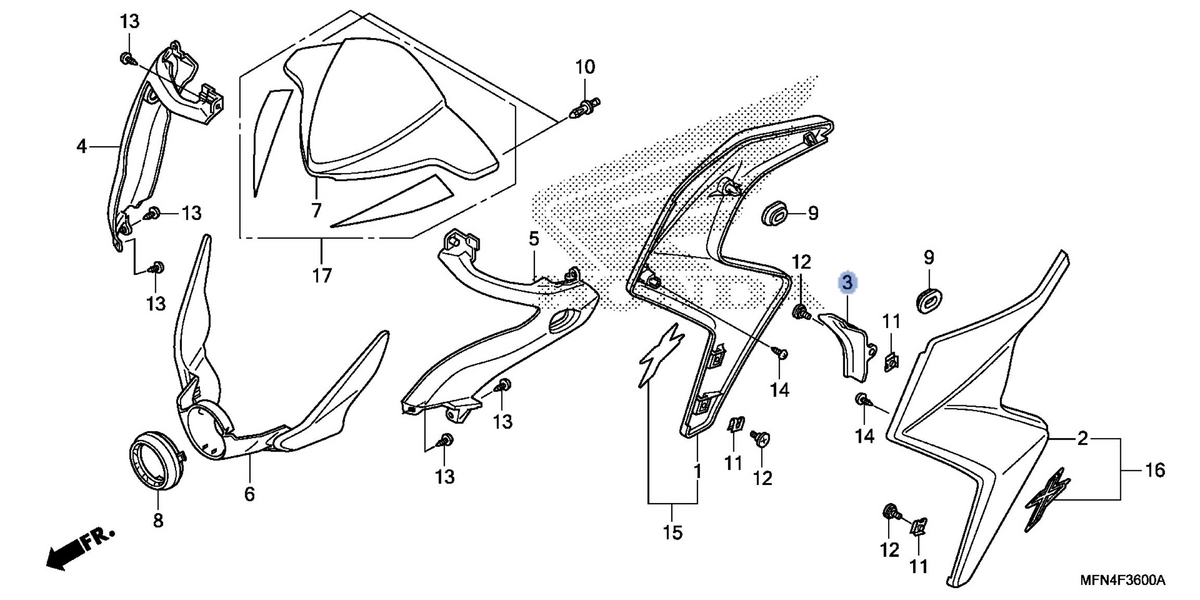 Honda OEM part 19231-MFN-D00