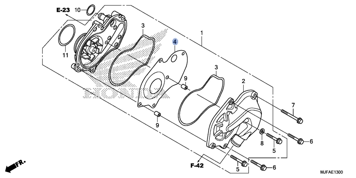 Honda OEM part 19231-MGS-D30