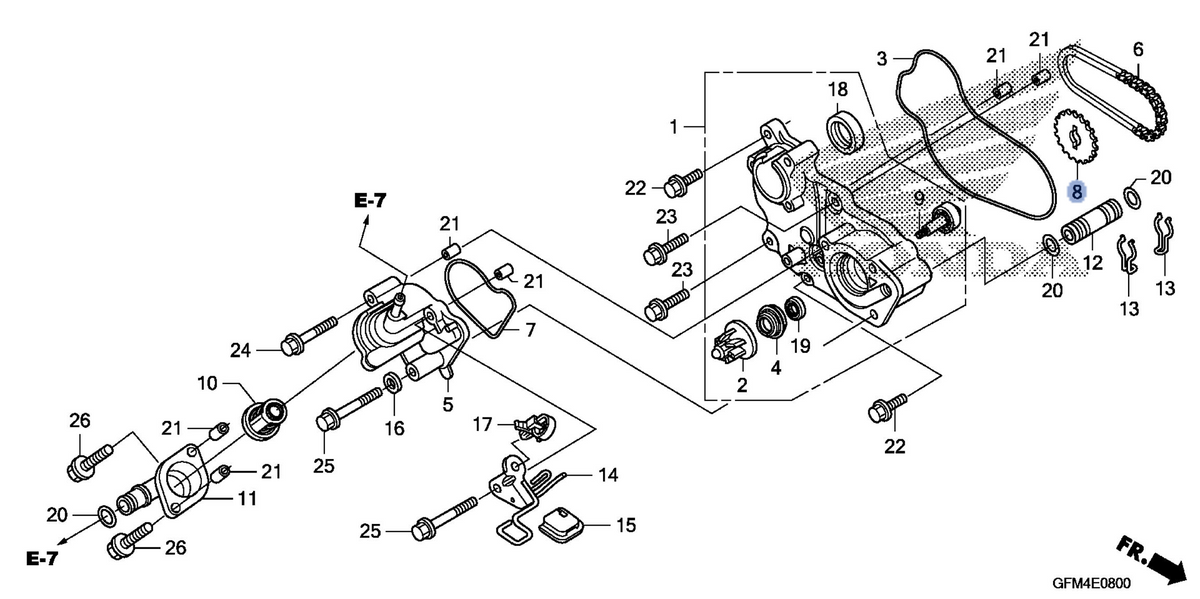Honda OEM part 19232-GFM-900