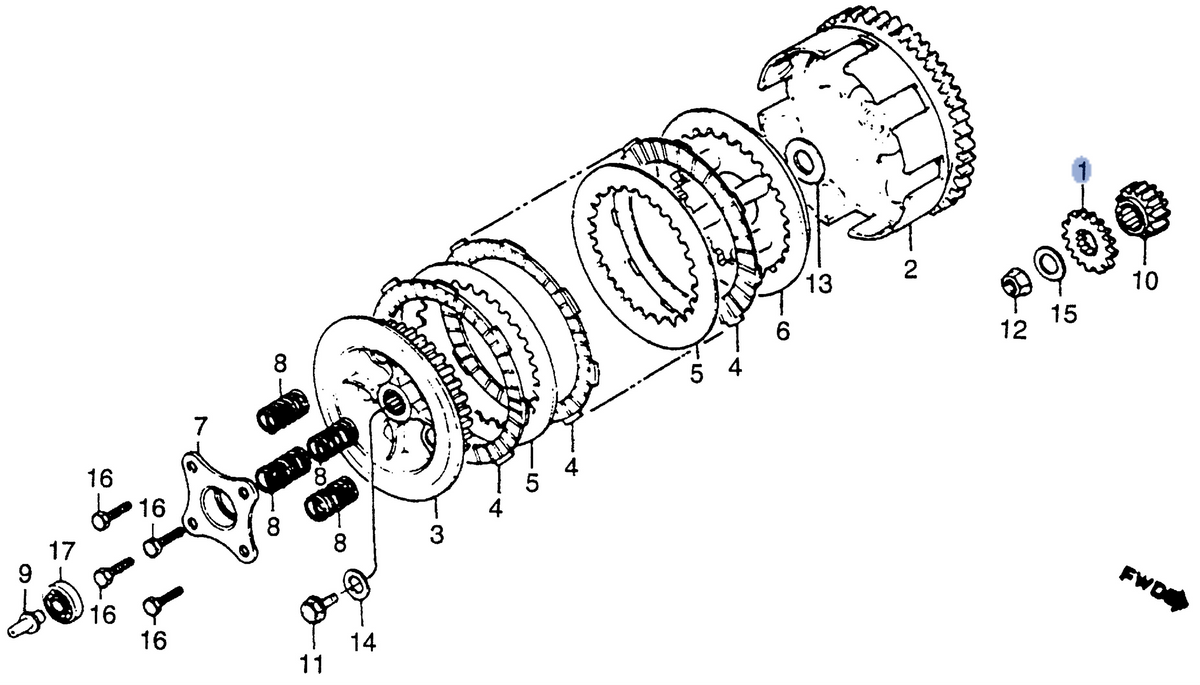 Honda OEM part 19233-GC4-730