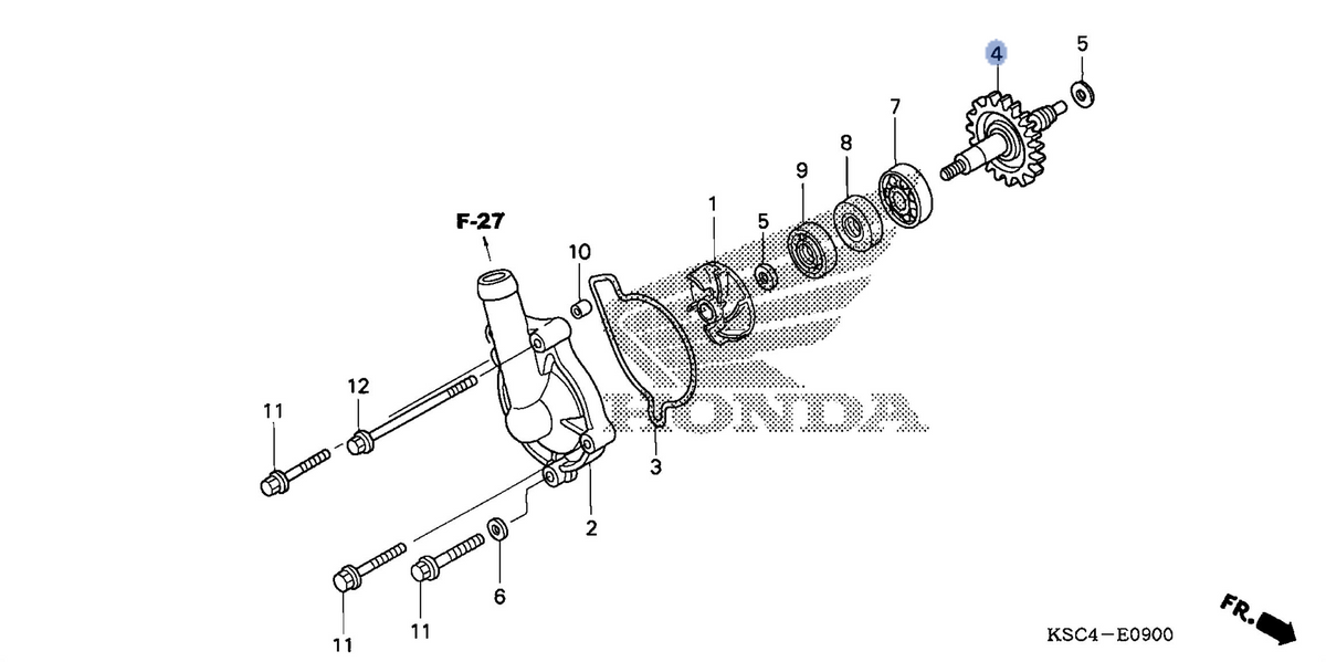 Honda OEM part 19240-KSC-670