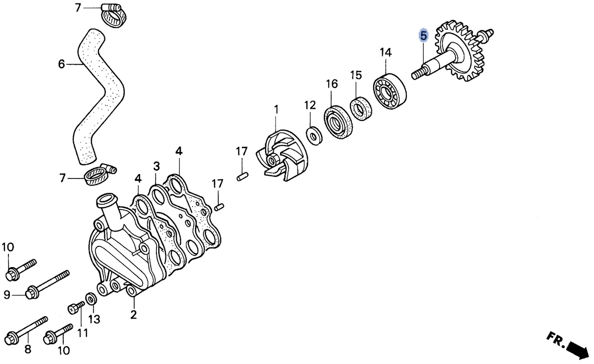 Honda OEM part 19240-KZ4-A90