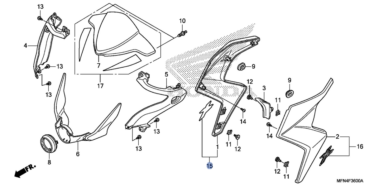 Honda OEM part 19240-MFN-L40ZC
