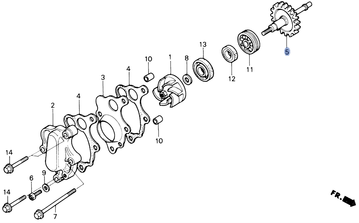 Honda OEM part 19240-ML3-000
