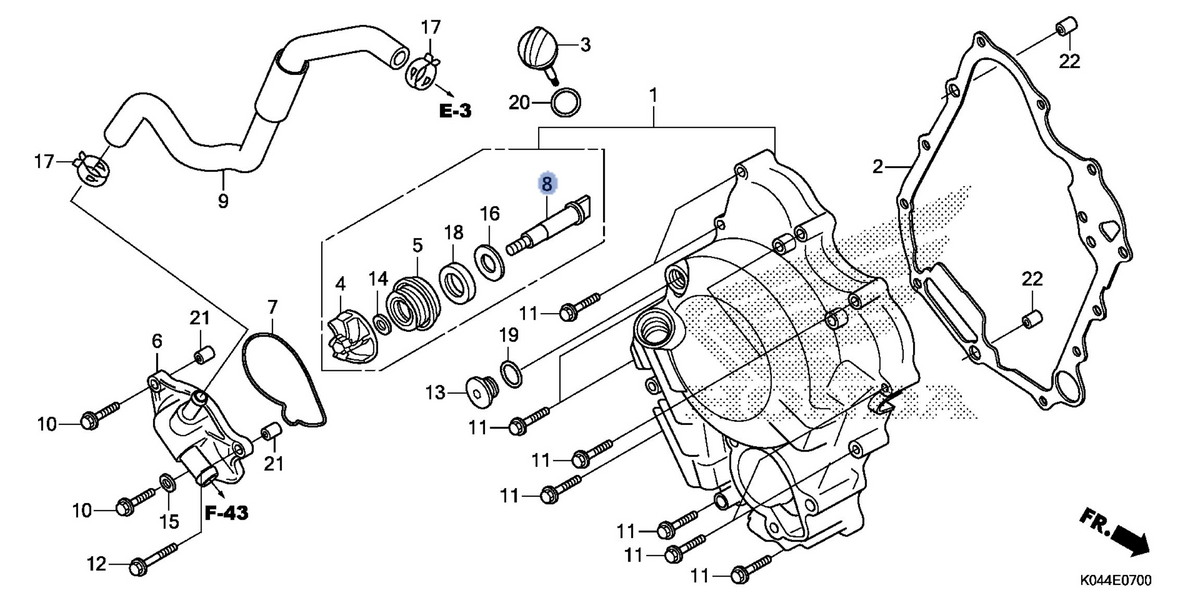Honda OEM part 19241-K04-930