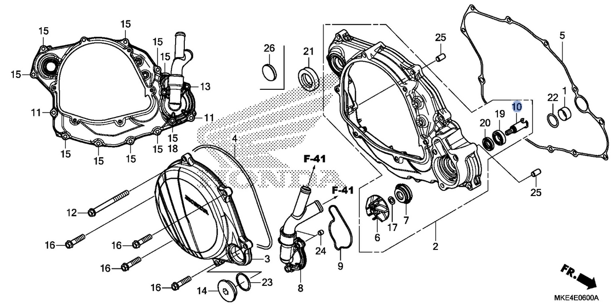 Honda OEM part 19241-MKE-A00