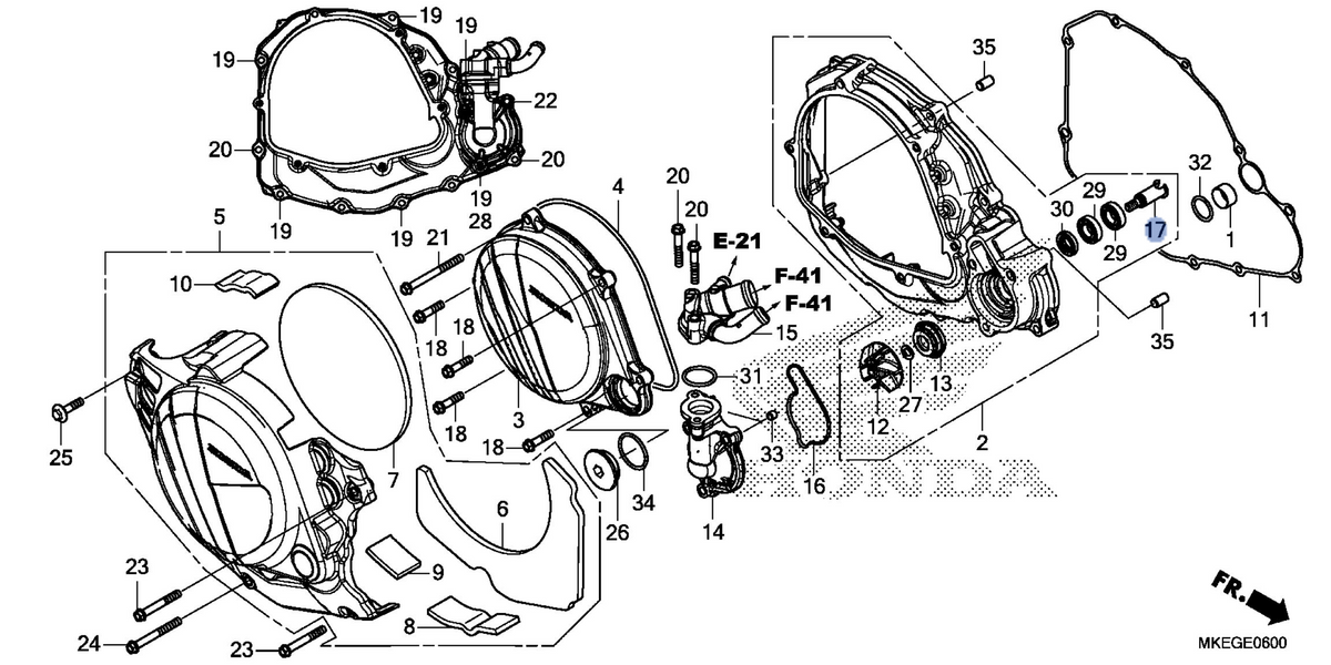 Honda OEM part 19241-MKE-A50