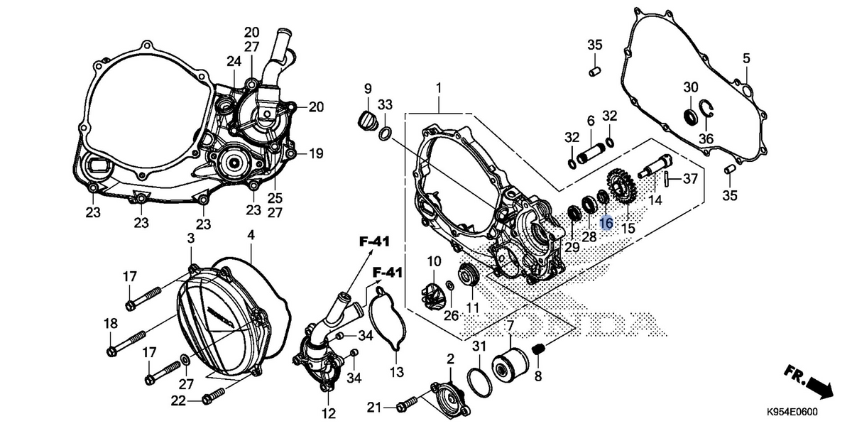 Honda OEM part 19243-K95-A20