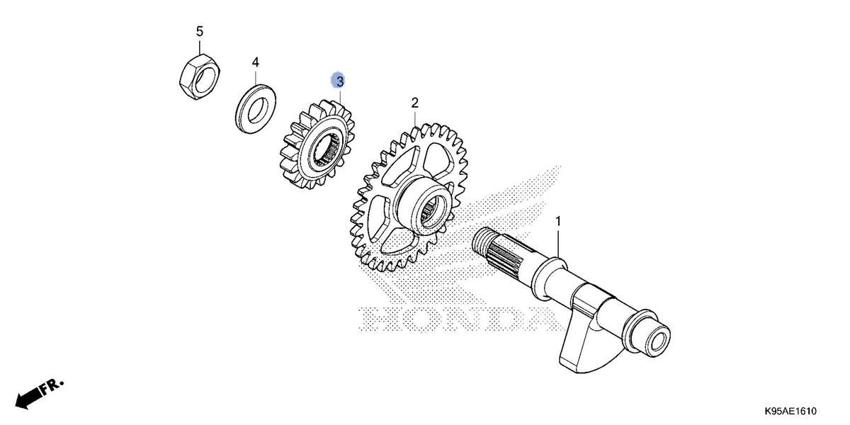 Honda OEM part 19245-K95-AA0