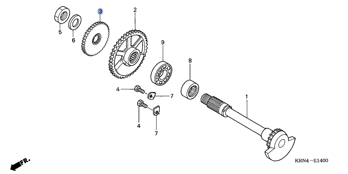Honda OEM part 19245-KRN-671