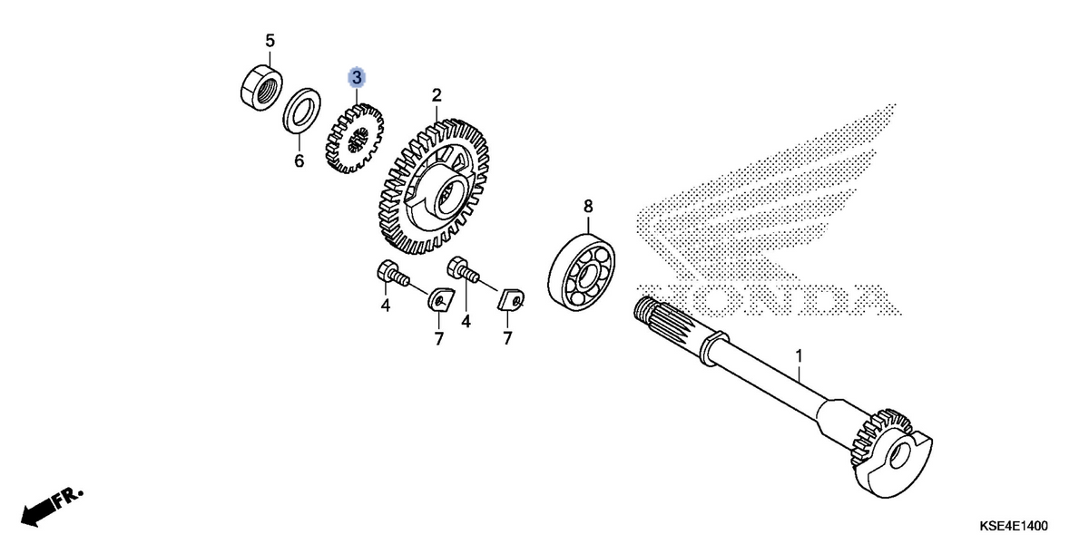 Honda OEM part 19245-KSE-670