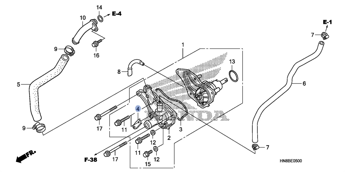 Honda OEM part 19271-HN8-A60