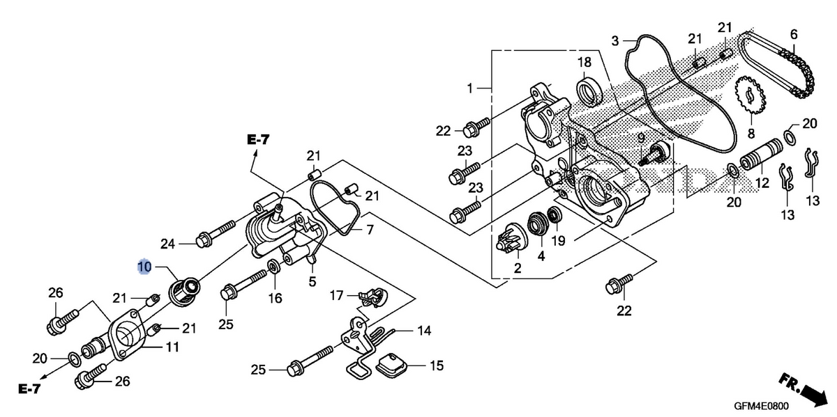 Honda OEM part 19300-GEE-003