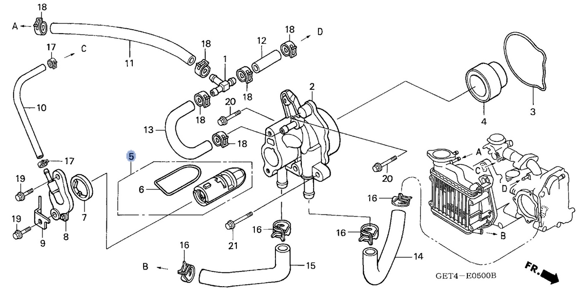 Honda OEM part 19300-GET-013