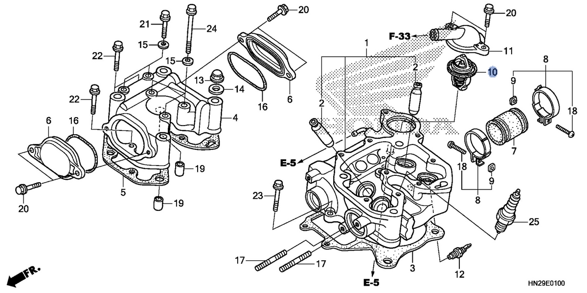 Honda OEM part 19300-HN2-003