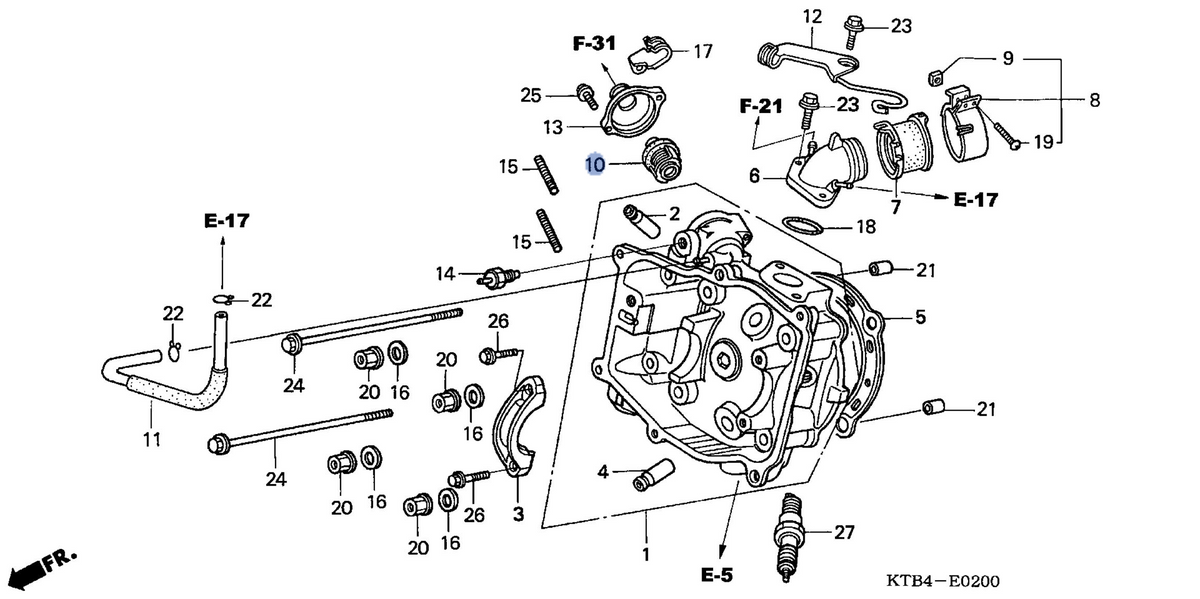 Honda OEM part 19300-KM1-003