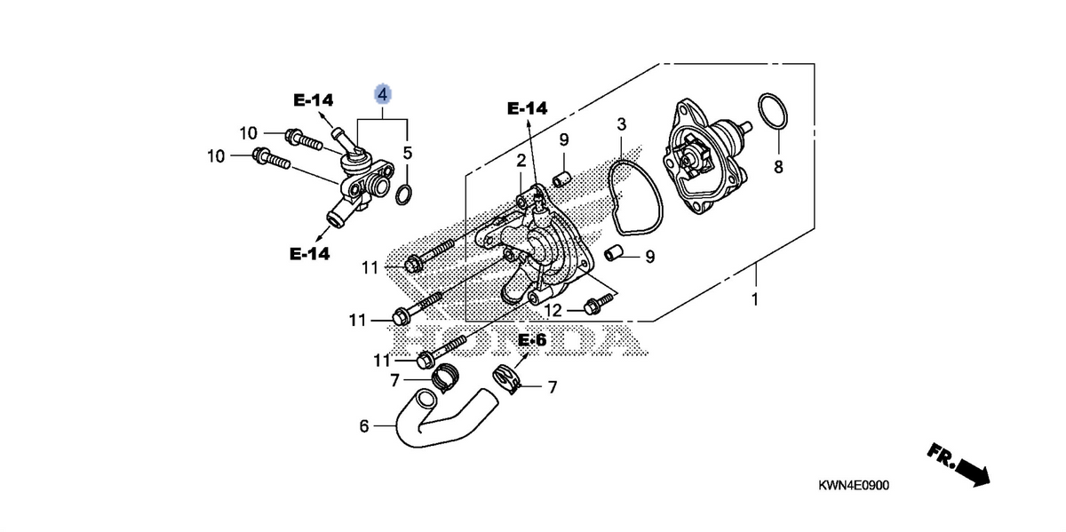 Honda OEM part 19300-KWN-901