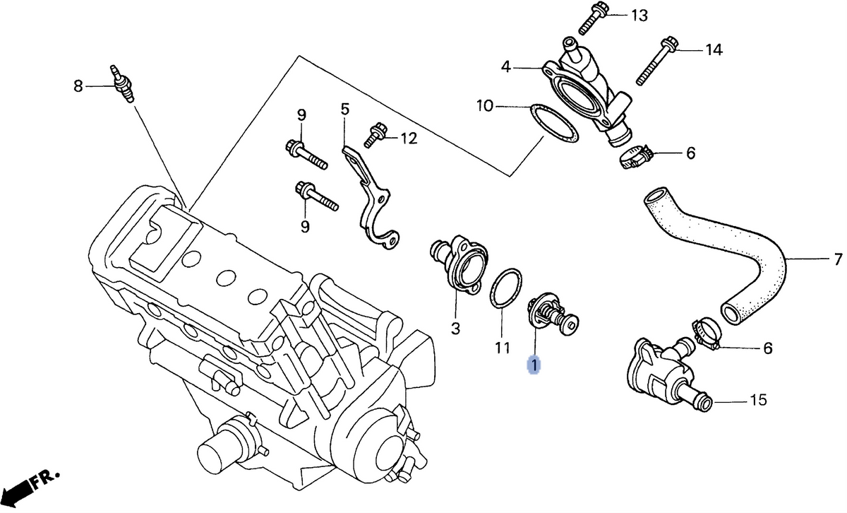 Honda OEM part 19300-MBG-003