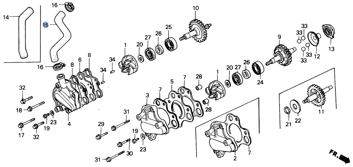 Honda OEM part 19501-KZ4-000