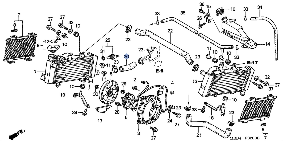 Honda OEM part 19502-MBB-000